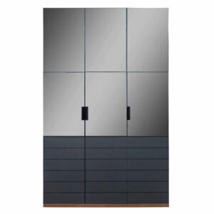 гардероб с три врати zett2mdf 134 сиво