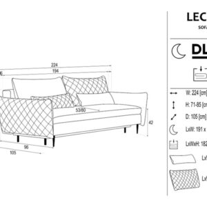 разтегателен диван трисед lecce