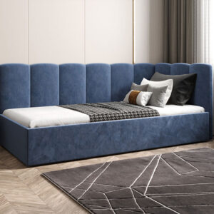 детско ъглово тапицирано легло с матрак и ракла simba