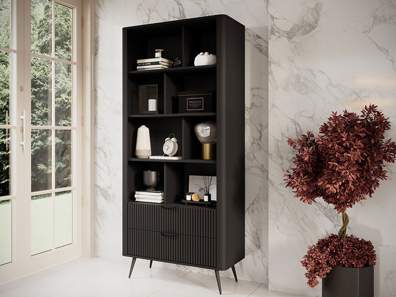 етажерка с чекмеджета бяло или черно lante a las