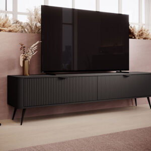 голям тв шкаф с две врати бяло или черно lante e las