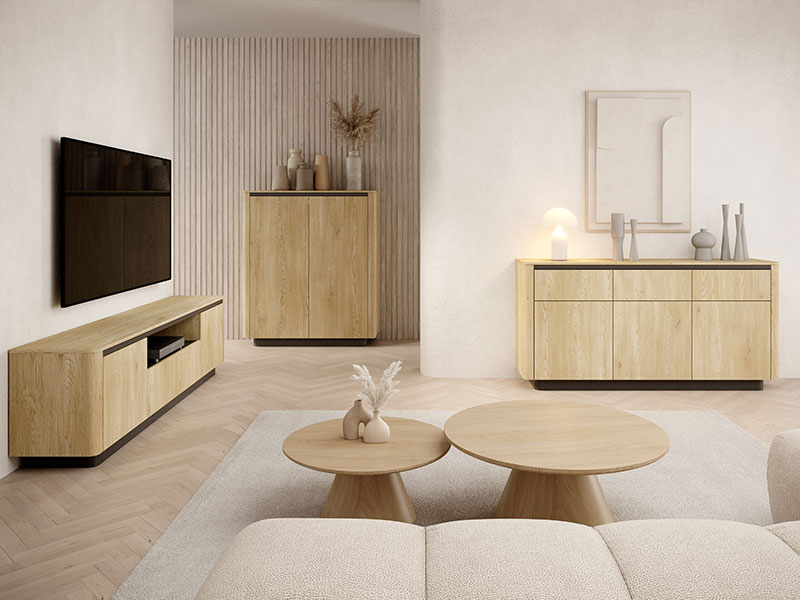 Шкафове за хол дъб