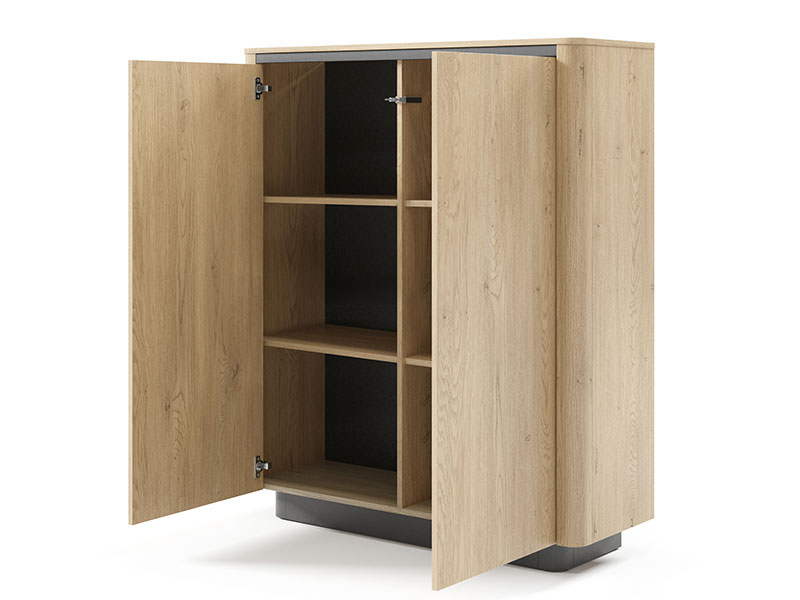 скрин с две врати натурален дъб