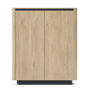 скрин с две врати натурален дъб