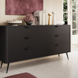 скрин с шест чекмеджета бяло или черно lante b las