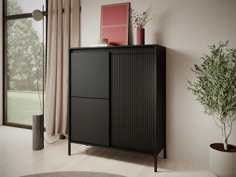 скрин с три варти черно - бежово senso a las