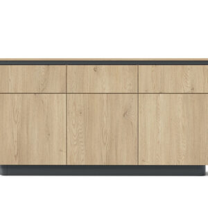 скрин с три врати и три чекмеджета в дъб