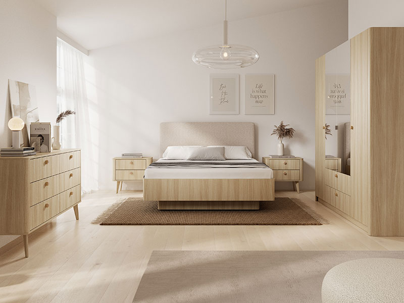 спален комплект дъб бариста viki las