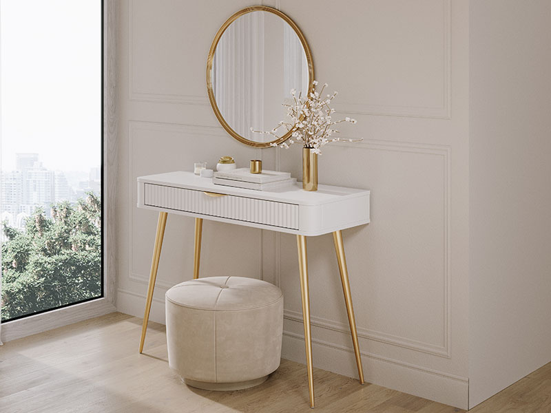 тоалетка с чекмедже бяло или черно lante j las