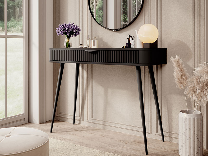 тоалетка с чекмедже бяло или черно lante j las