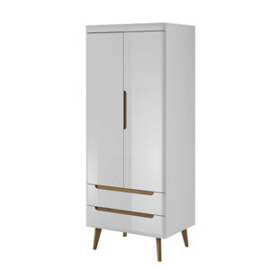 малък гардероб с две врати и две чекмеджета nordi nsz80