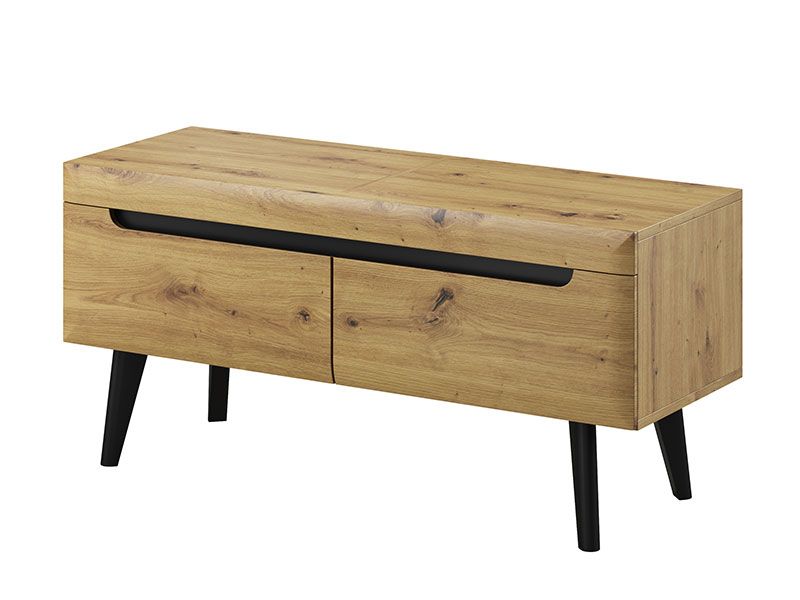 малък тв шкаф с две чекмеджета nordi nrtv107 pia