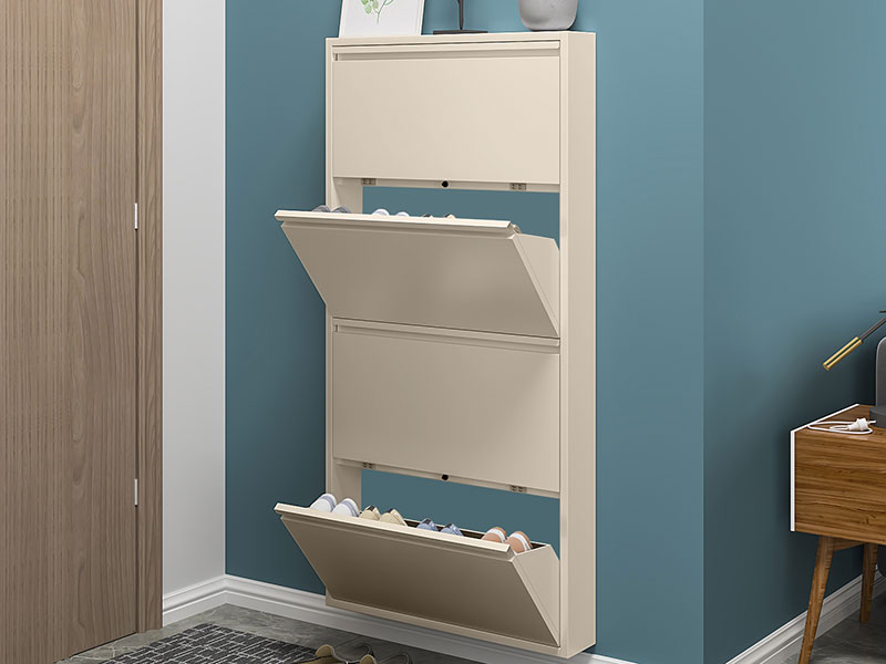 метален шкаф за обувки с четири врати bergen-4