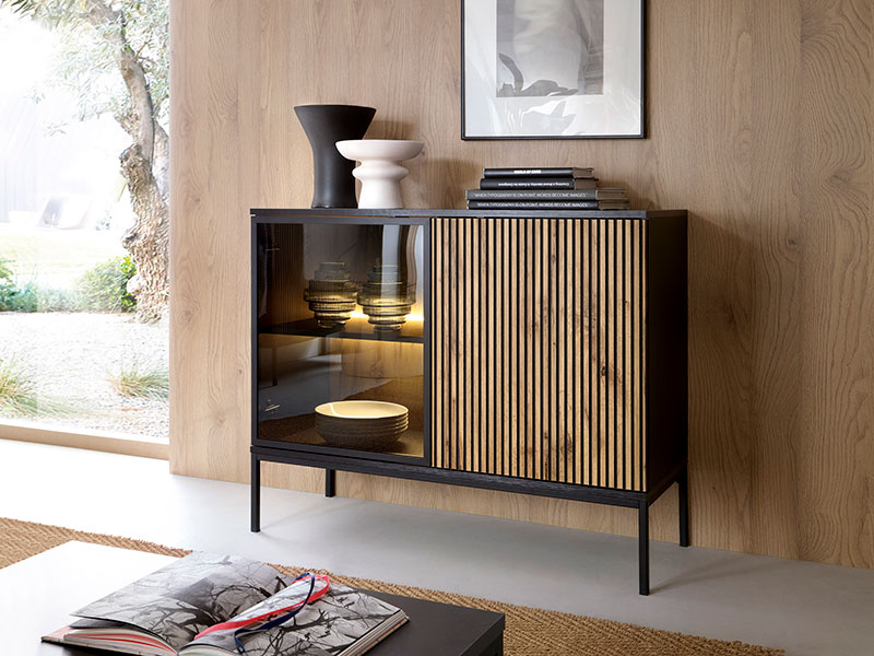 нисък шкаф с две врати sento k104 pia