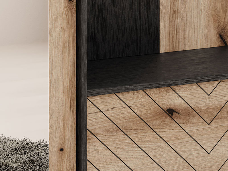 портманто diamond pia черно-дъб