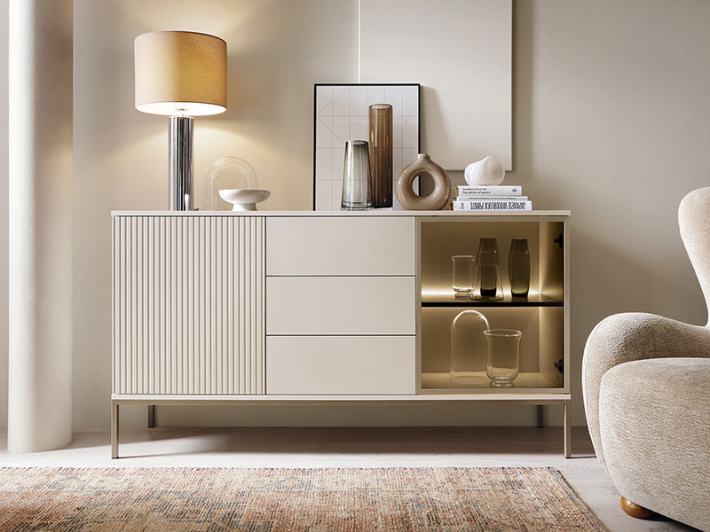 скрин с три чекмеджета и две врати sento ksz154 pia