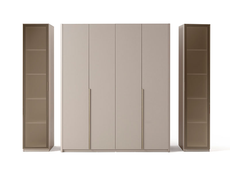 единичен гардероб alaska със стъклена врата