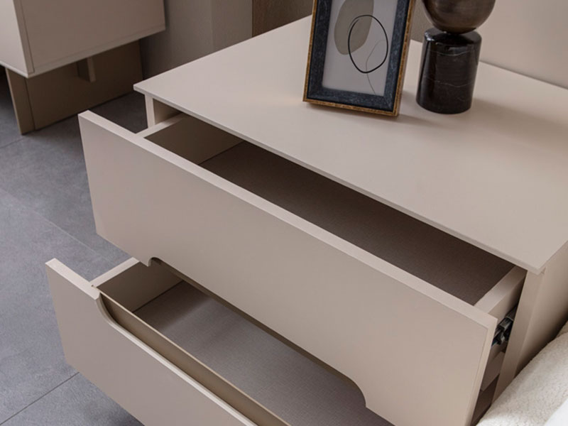 нощно шкафче с две чекмеджета maldives цвят кашмир