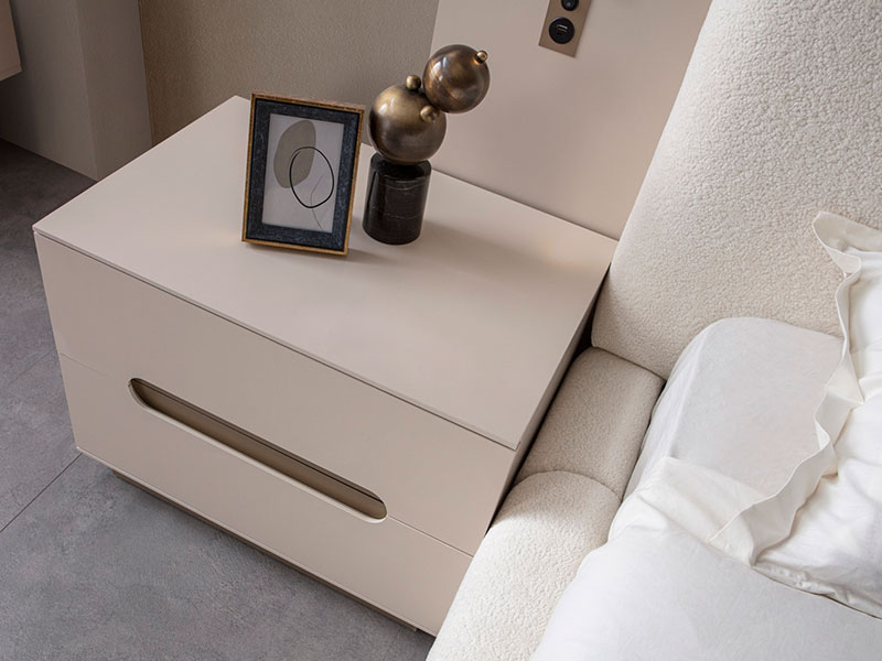 нощно шкафче с две чекмеджета maldives цвят кашмир