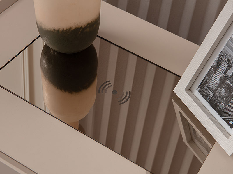 нощно шкафче с две чекмеджета alaska цвят кашмир