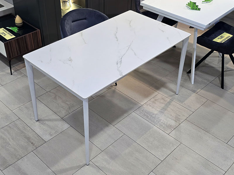 намалена трапезна маса juliana мрамор/бяло