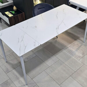 намалена трапезна маса juliana мрамор/бяло
