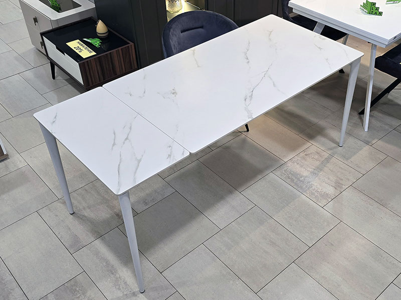 намалена трапезна маса juliana мрамор/бяло