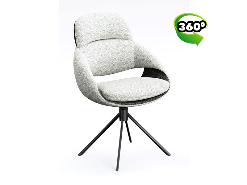 стол victoria с въртяща се седалка черно